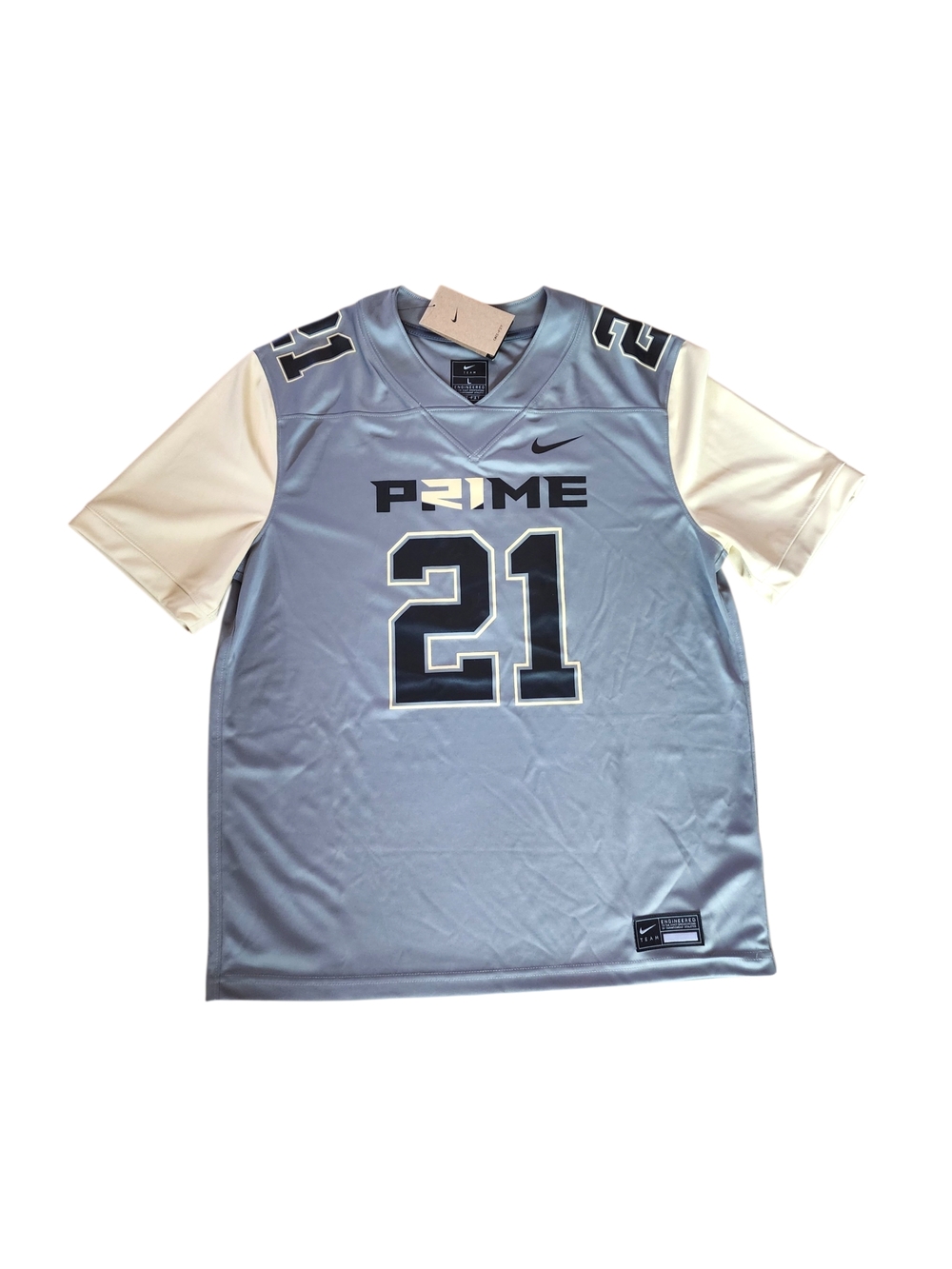 Nike Men's Short Sleeve #21 Coach Prime Deon Sanders Jersey.